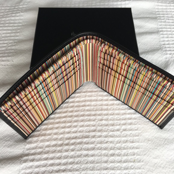 Paul Smith Multistripe Leather Bifold Wallet - Picture 3 of 7